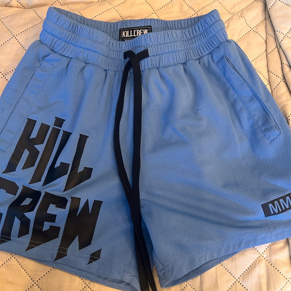 Kill Crew Light Blue Athletic Shorts